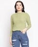 Women Pointelle-Knit Relaxed Fit Top