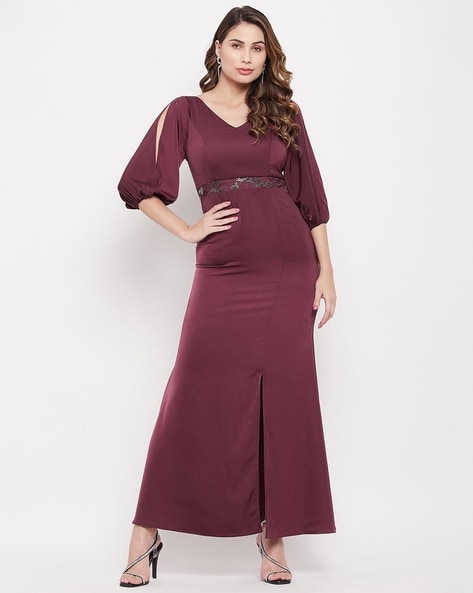 Buy Purple Dresses for Women by MADAME Online Ajio