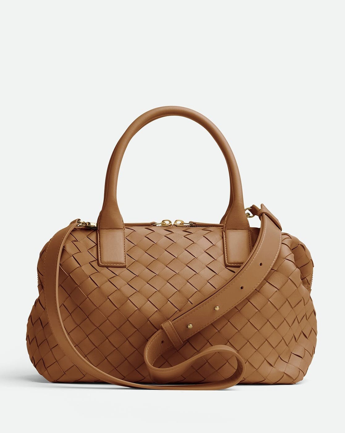 Buy BOTTEGA VENETA Medium Bauletto Bowling Bag | Tan Color