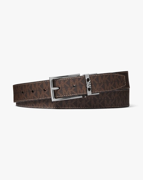 Buy Michael Kors Reversible Logo and Leather Belt Brown Color Men AJIO LUXE