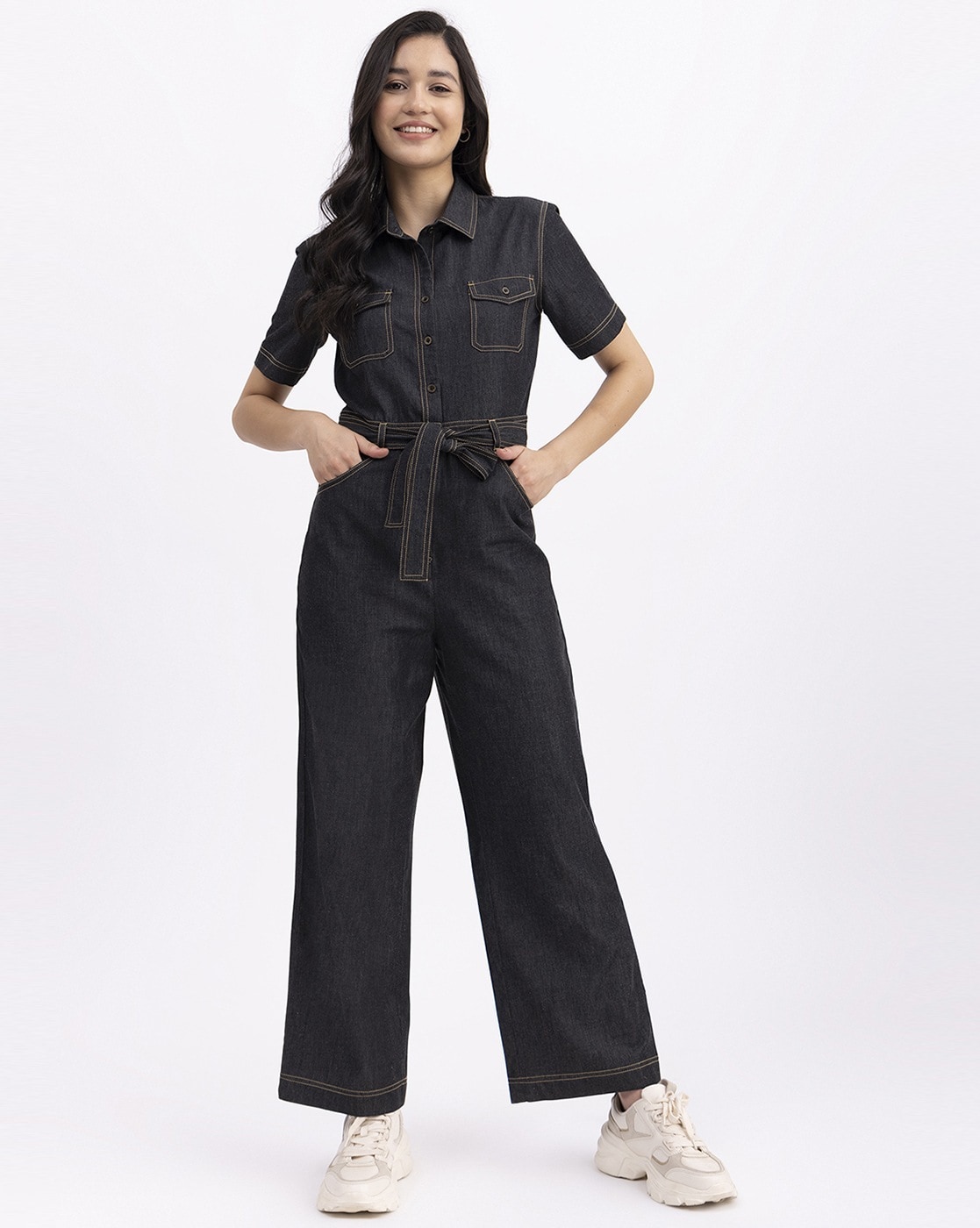 Buy Blue Jumpsuits &Playsuits for Women by AJIO Online | Ajio.com