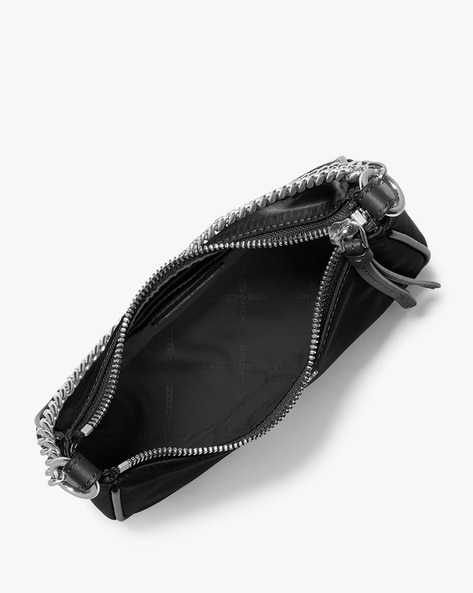 Buy Michael Kors Jet Set Charm Small Nylon Gabardine Pochette Bag, Black  Color Women