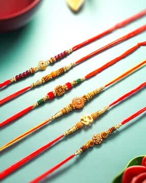 Set of 6 Beaded Rakhis-image-18
