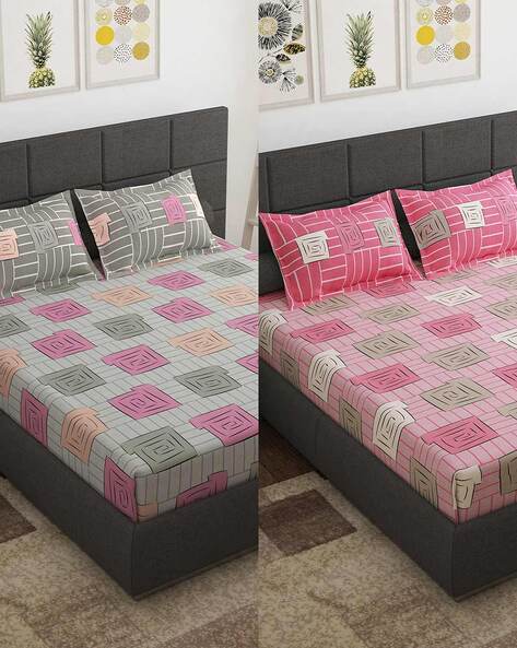 Buy Multicoloured Bedsheets for Home & Kitchen by Story@Home Online
