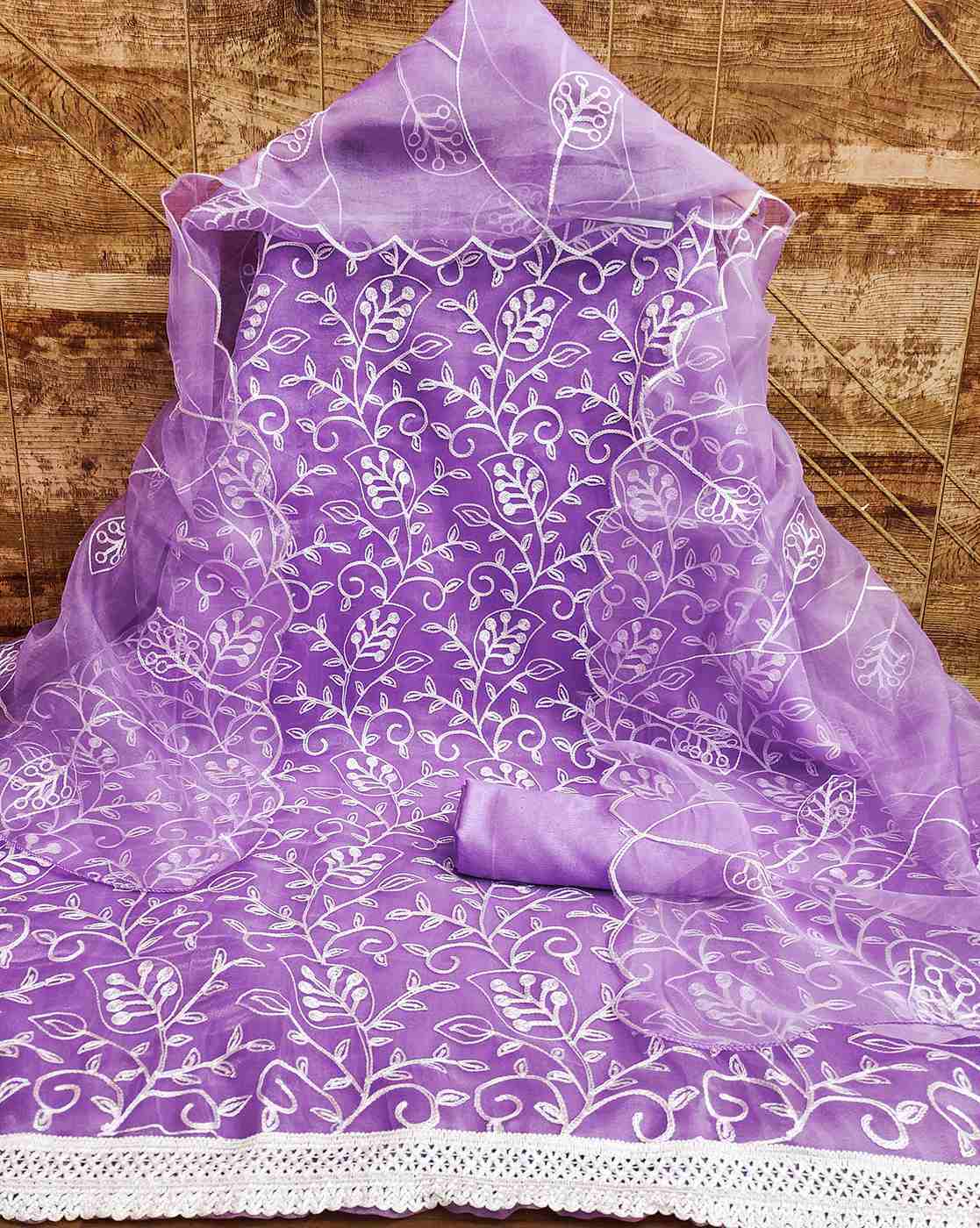 Buy Lavender Dress Material for Women by GRIVA DESIGNER Online Ajio