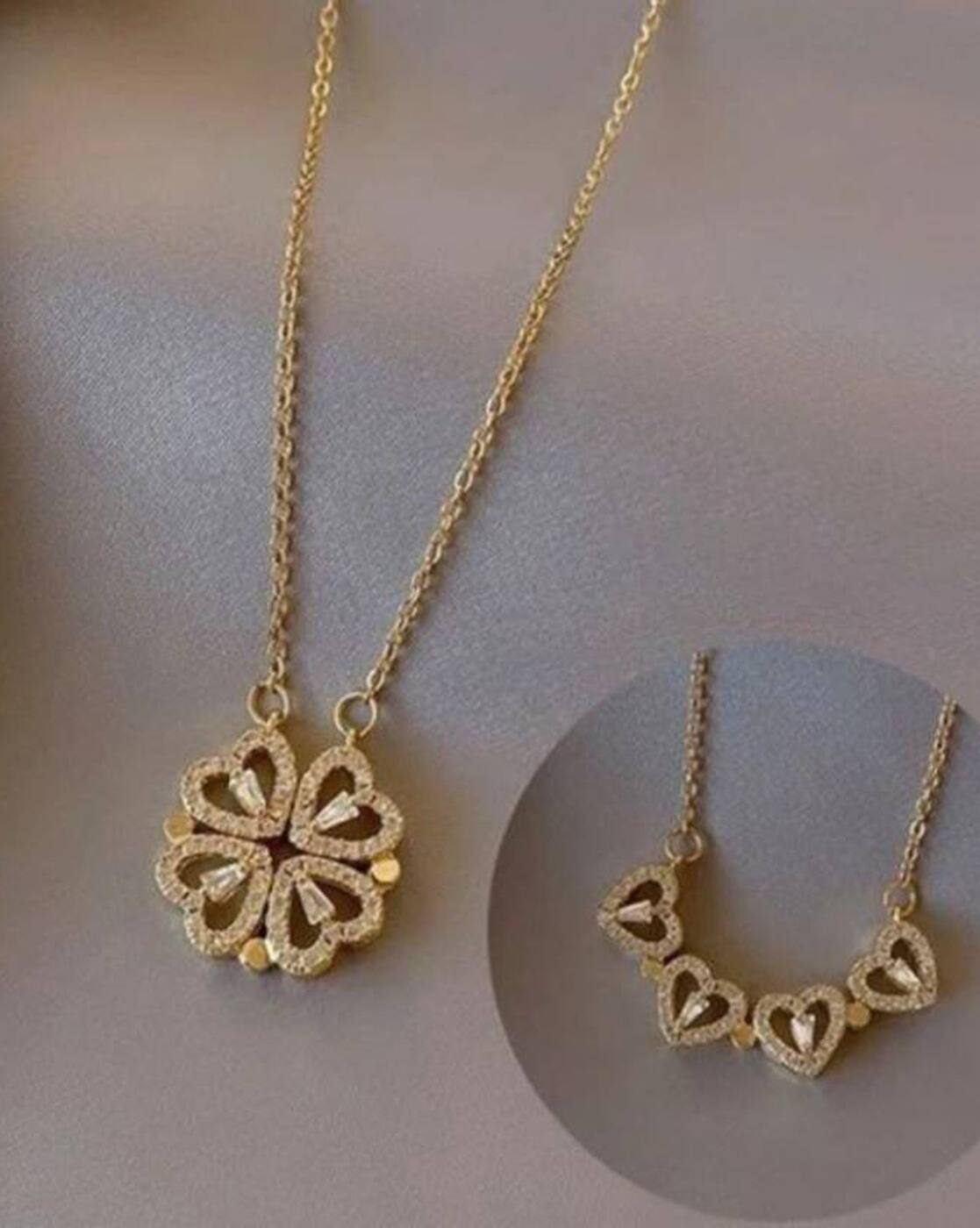 Buy Gold-Toned Necklaces & Pendants for Women by Glowzi