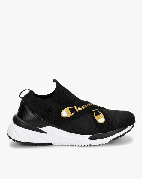 Black champion discount slip on shoes