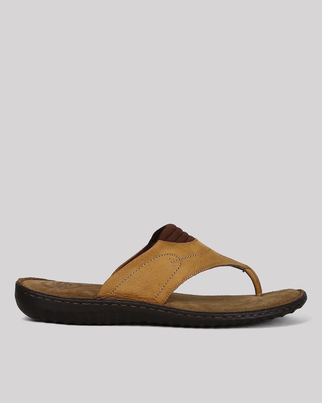 Buy Woodland Men Camel Brown Leather Sandals - Sandals for Men 1241908 |  Myntra