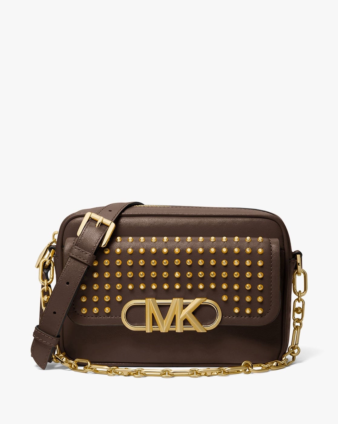 Buy Michael Kors Parker Medium Studded Leather Crossbody Bag 