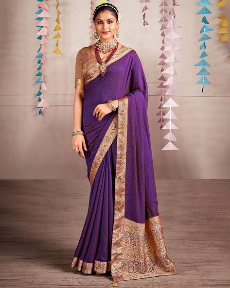 Wine Purple and Golden Soft Silk Saree for Woman Indian Designer Sarees |  The Silk Trend