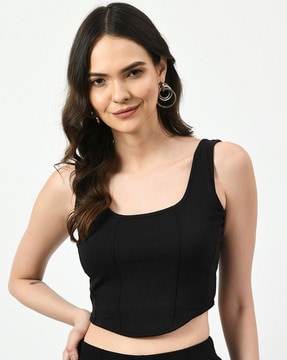 Buy Black Tops for Women by LAGASHI Online