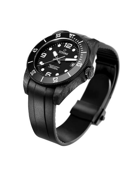 Buy Titoni 83600 C-BK-256 Water-Resistant Analogue Watch Black
