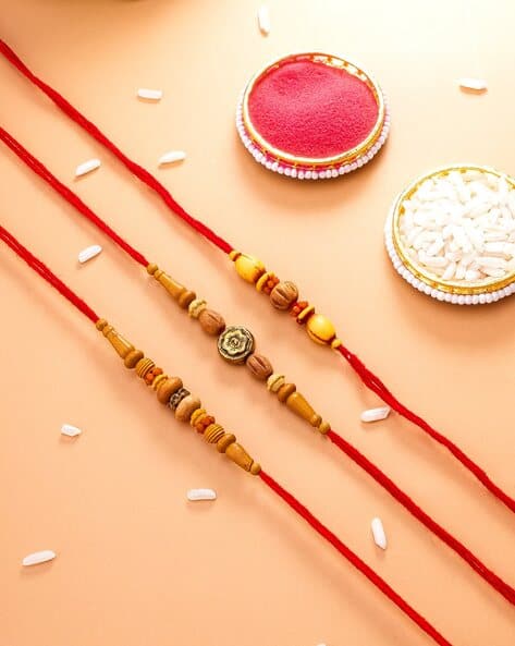 MATCHITT Set of 3 Beaded Rakhis