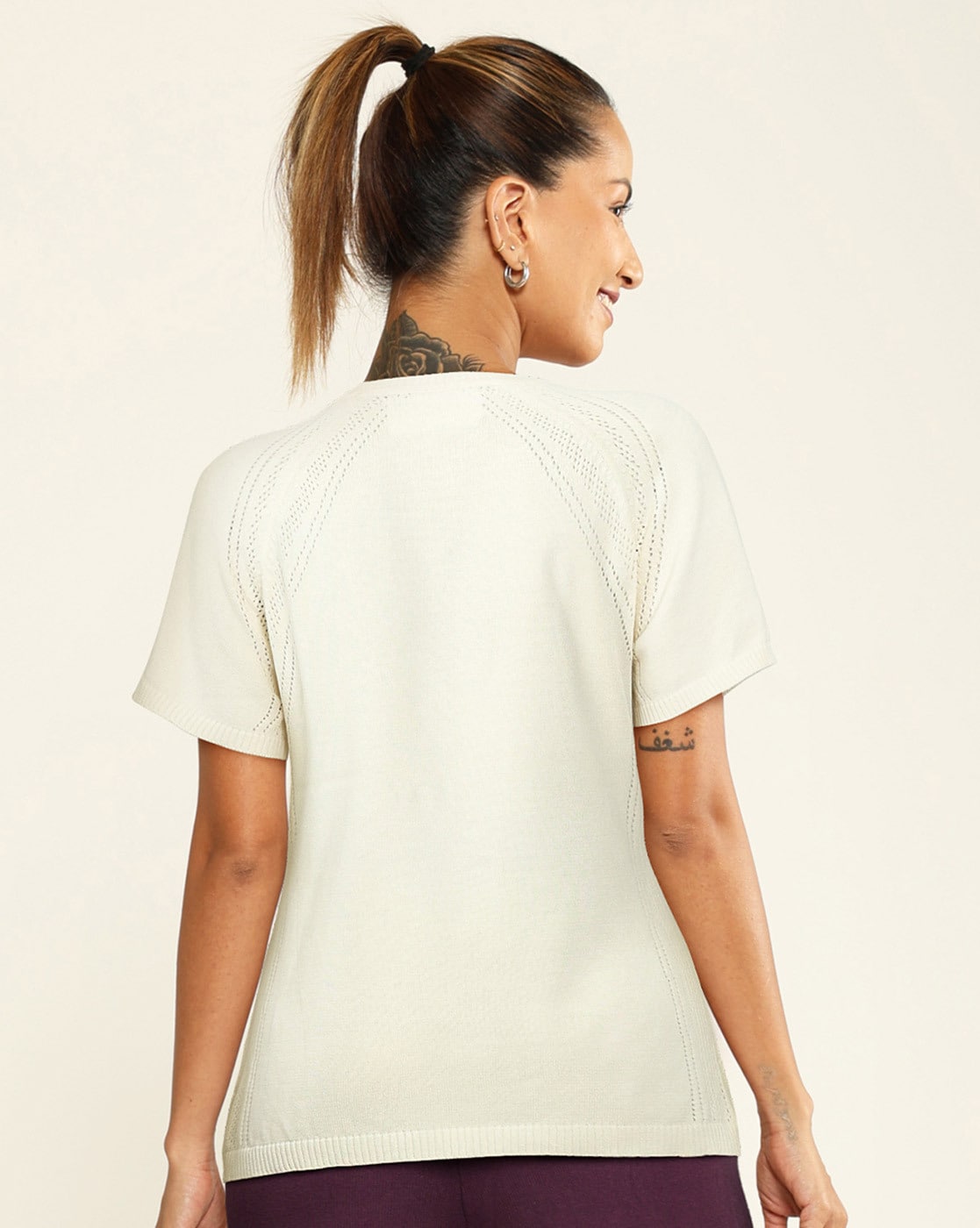Buy White Tshirts for Women by BLISSCLUB Online