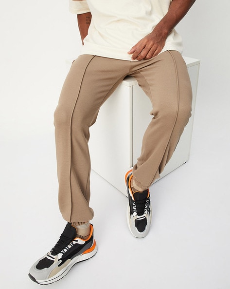 Buy Khaki Track Pants for Men by MAX Online Ajio