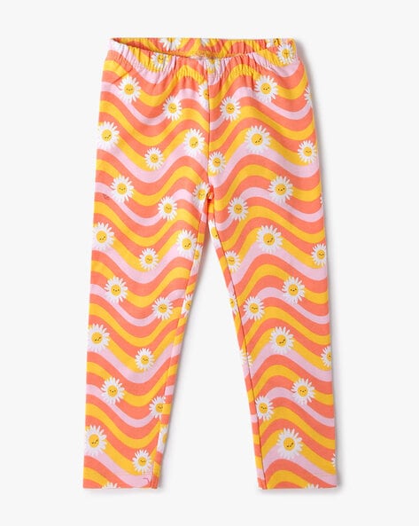 Amazon.com: Cartoon Rainbow Cloud Prints Leggings for Toddler Children Girls  Stretchy Cropped Pants Thin Lightweight Trousers (Hot Pink, 18-24 Months) :  Sports & Outdoors