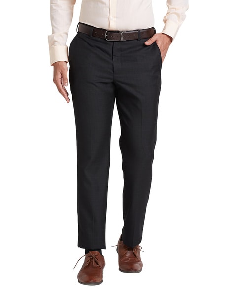 Park Avenue Checked Relaxed Fit Trousers