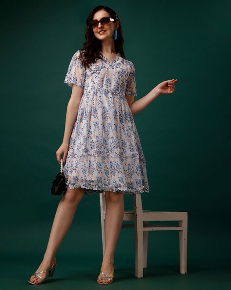 Buy Beige Dresses for Women by Sugathari Online | Ajio.com