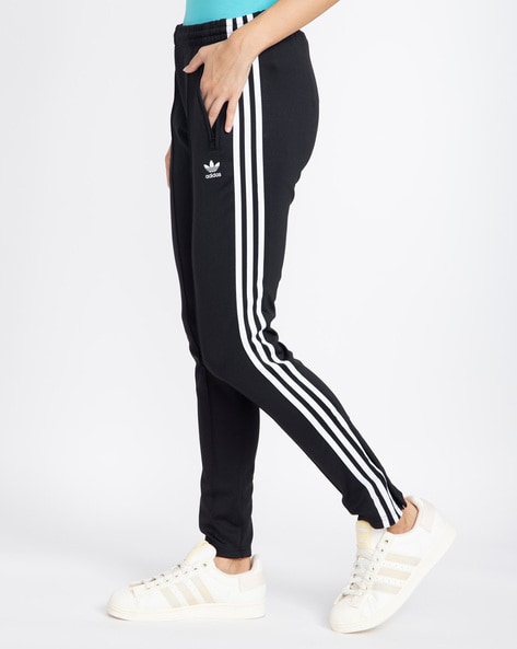 ADIDAS WOMENS ESSENTIALS 3STRIPES FRENCH TERRY CUFFED GREY TRACKPANT   INSPORT