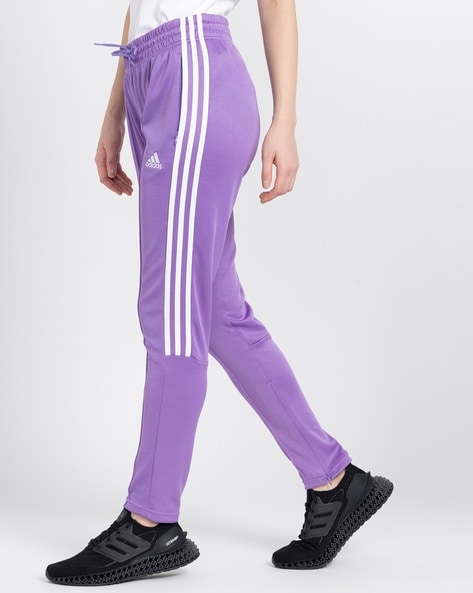 adidas Sportswear Essentials Studio Lounge Cuffed 3 Stripes 7/8 Joggers Pants  Purple| Dressinn