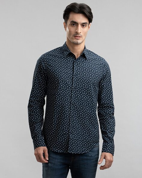 Superdry Printed Poplin Regular Fit Shirt