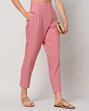 ethnic curry Straight Pants with Semi-Elasticated Waist-picture-10
