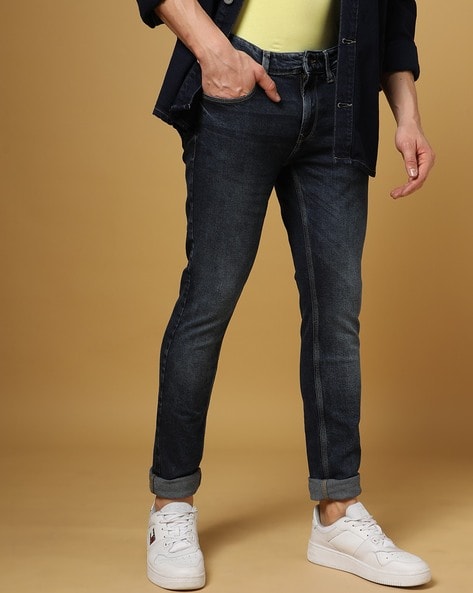 Spykar Men Low-Rise Skinny Fit Jeans