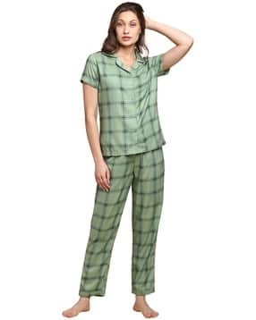 van heusen Printed Lounge Shirt & Pyjama Set-picture-16