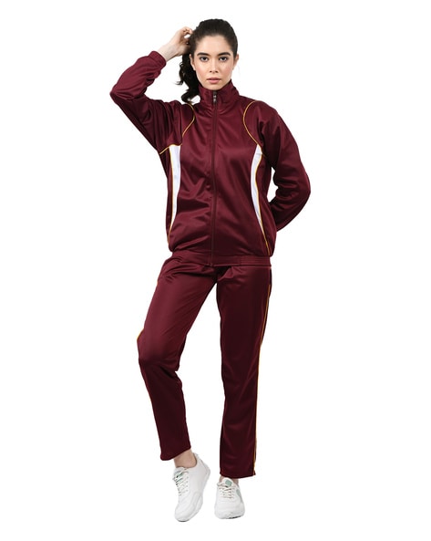 Buy Maroon Tracksuits for Women by INDIWEAVES Online Ajio