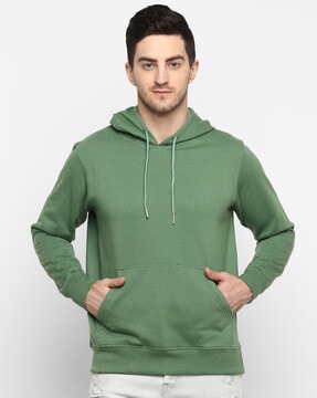 Plain green hoodie on sale mens