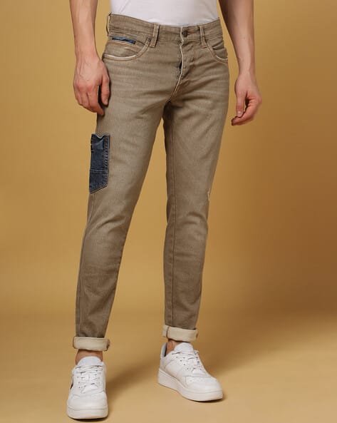 Men Lightly Distressed Low-Rise Skinny Fit Jeans