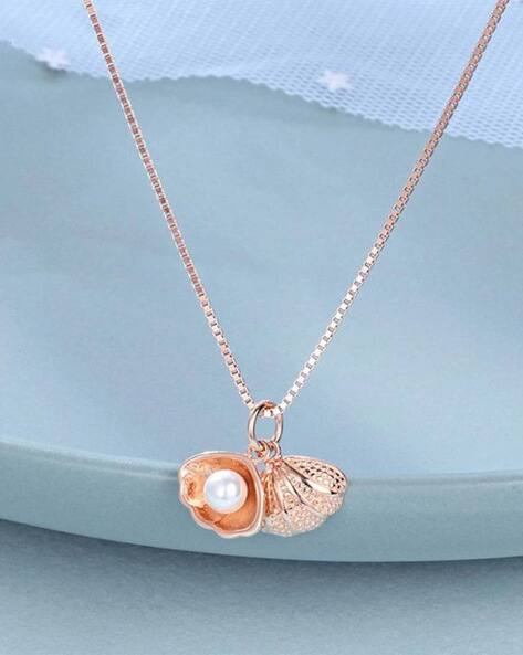 Buy Rose Gold-Toned Necklaces Pendants for Women by Glowzi