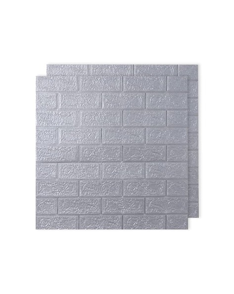 Kuber Industries Set of 2 3D Foam Brick Wallpaper Stickers