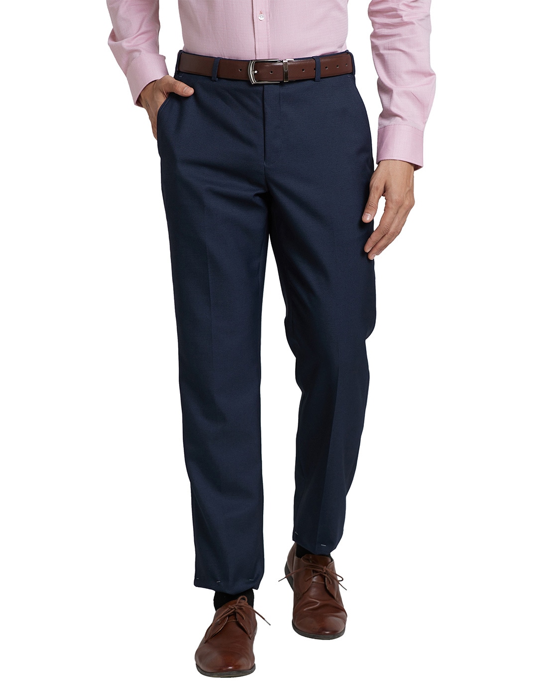 Buy Park Avenue Fawn Regular Fit Trousers for Men Online  Tata CLiQ