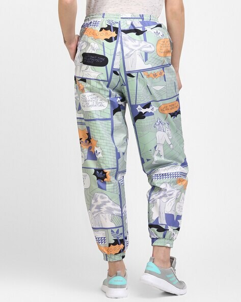 Graphic Print Joggers with Insert Pockets