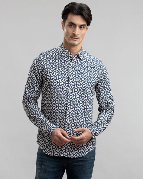 Superdry Printed Poplin Regular Fit Shirt