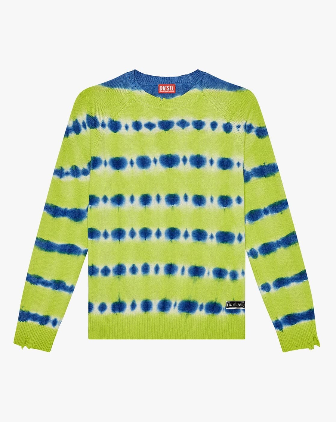Buy DIESEL K-RO Multi Loose Dyed Knitwear | Green & Blue Color Men