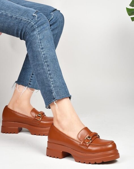 Buy Camel Heeled Shoes for Women by Everqupid Online