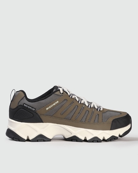 Mens brown hotsell skechers trainers