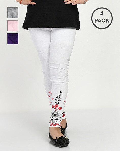 Buy Girls' Print 4 Pack Leggings Online