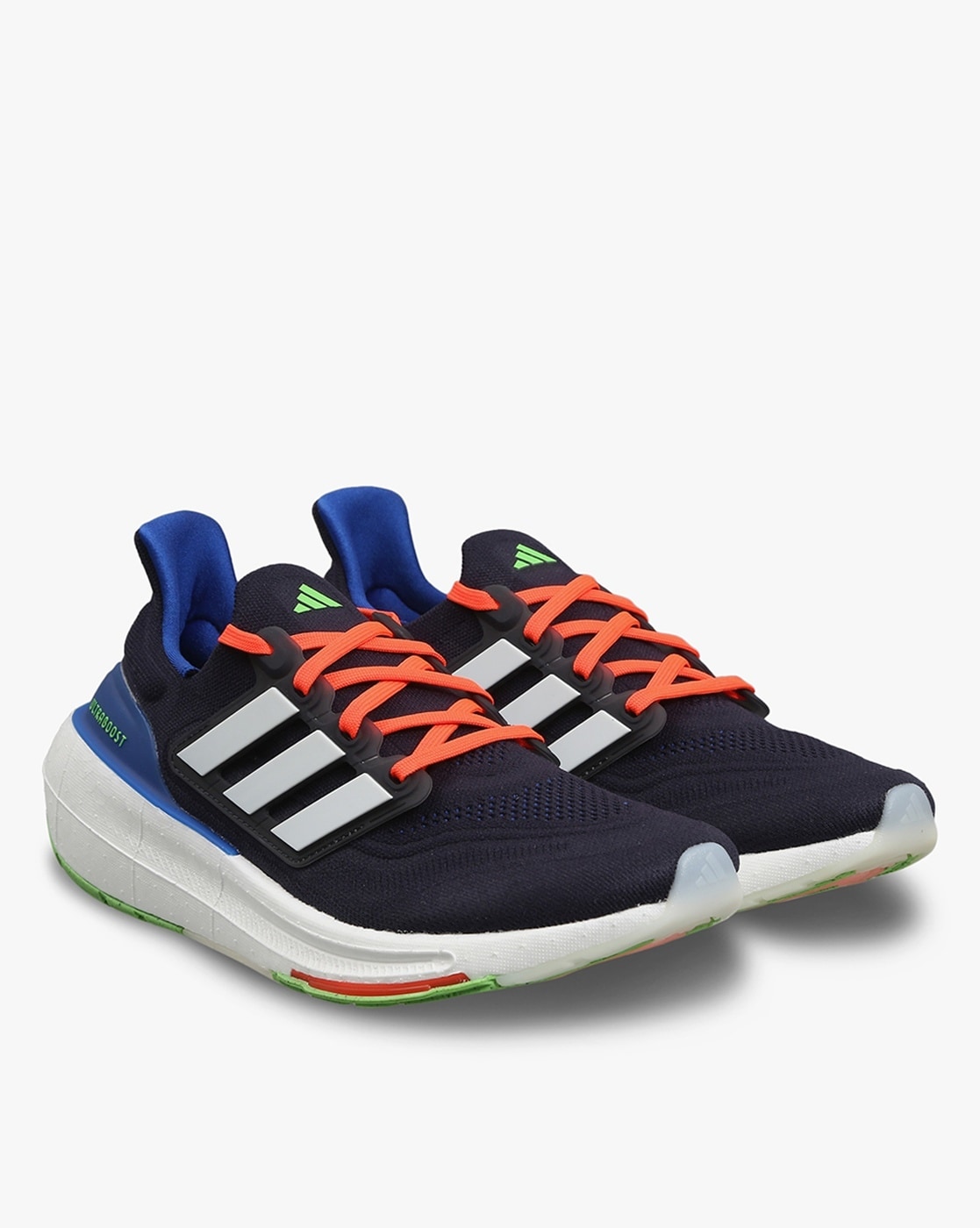 Adidas blue 2024 and orange shoes