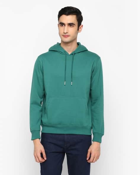 Buy Teal Sweatshirt Hoodies for Men by ALAN JONES CLOTHING
