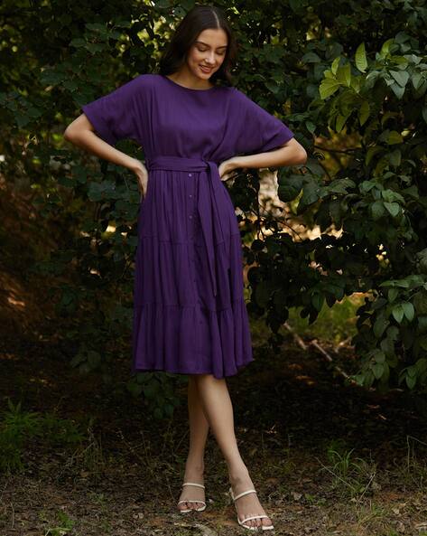 purple dresses for women