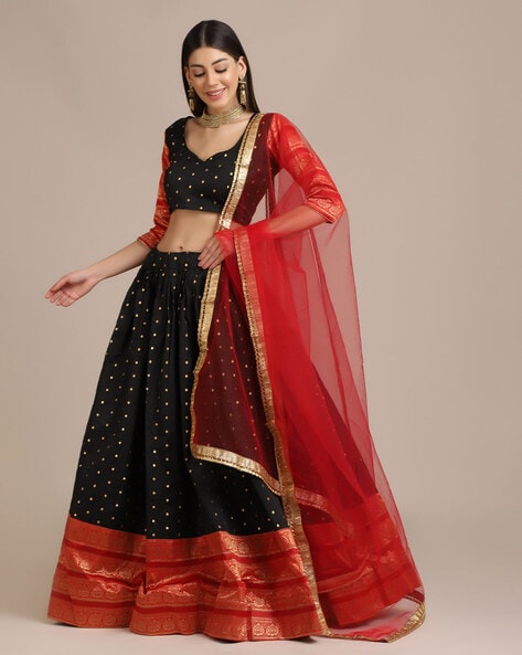 Black desinger Lehenga Choli | Lengha blouse designs, Indian fashion  dresses, Indian bridal outfits