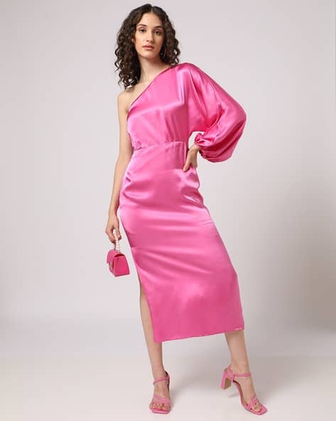 Shift Dress with Puff Sleeve