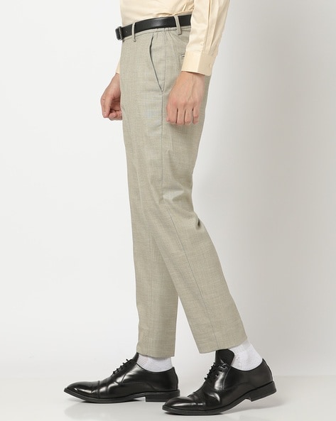 Dobell Grey Slim Fit Suit Pants | Dobell