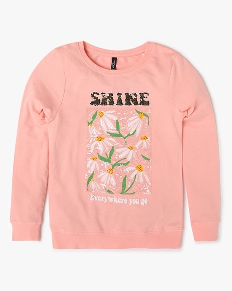 Buy Pink Sweatshirts & Hoodie for Girls by RIO GIRLS Online