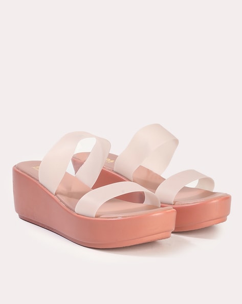 Nude platform wedges new arrivals