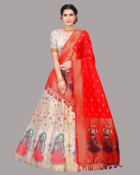 Gorgeous White Color Lehenga Choli For Wedding Occasion – Joshindia