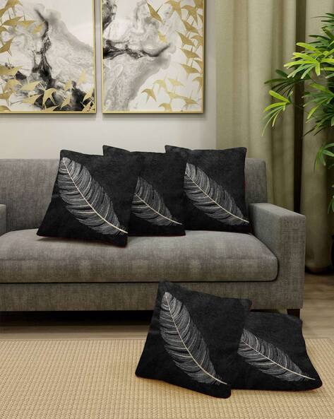Buy Black Gold Cushions Pillows for Home Kitchen by